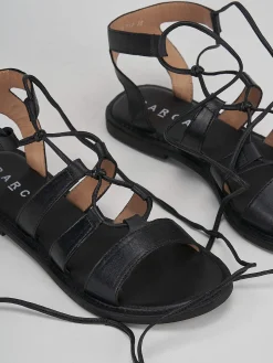 Sandali tacco 1cm pelle nero