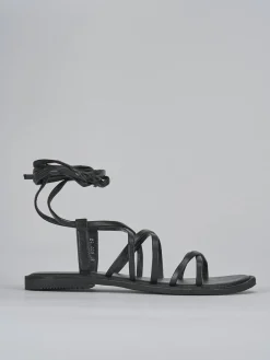 Sandali tacco 1cm pelle nero