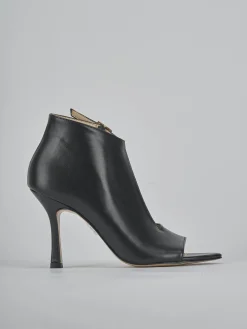 Sandali tacco 9cm pelle nero