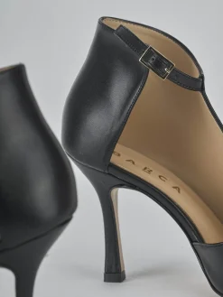 Sandali tacco 9cm pelle nero