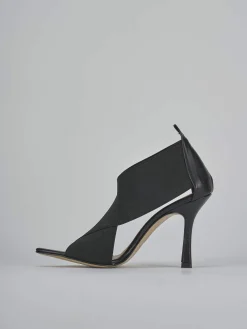 Sandali tacco 9cm pelle nero