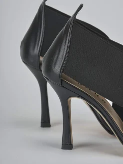 Sandali tacco 9cm pelle nero