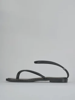 Sandali tacco 1cm pelle nero