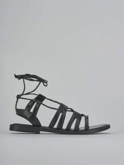 Sandali tacco 1cm pelle nero