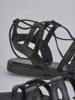 Sandali tacco 1cm pelle nero