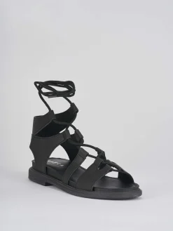 Sandali tacco 1cm pelle nero