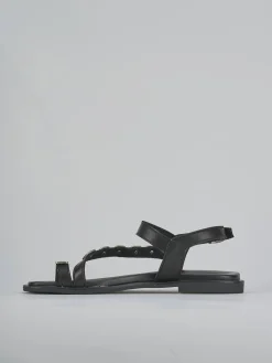 Sandali tacco 1cm pelle nero