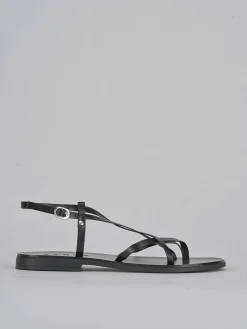 Sandali tacco 1cm pelle nero