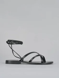 Sandali tacco 1cm pelle nero