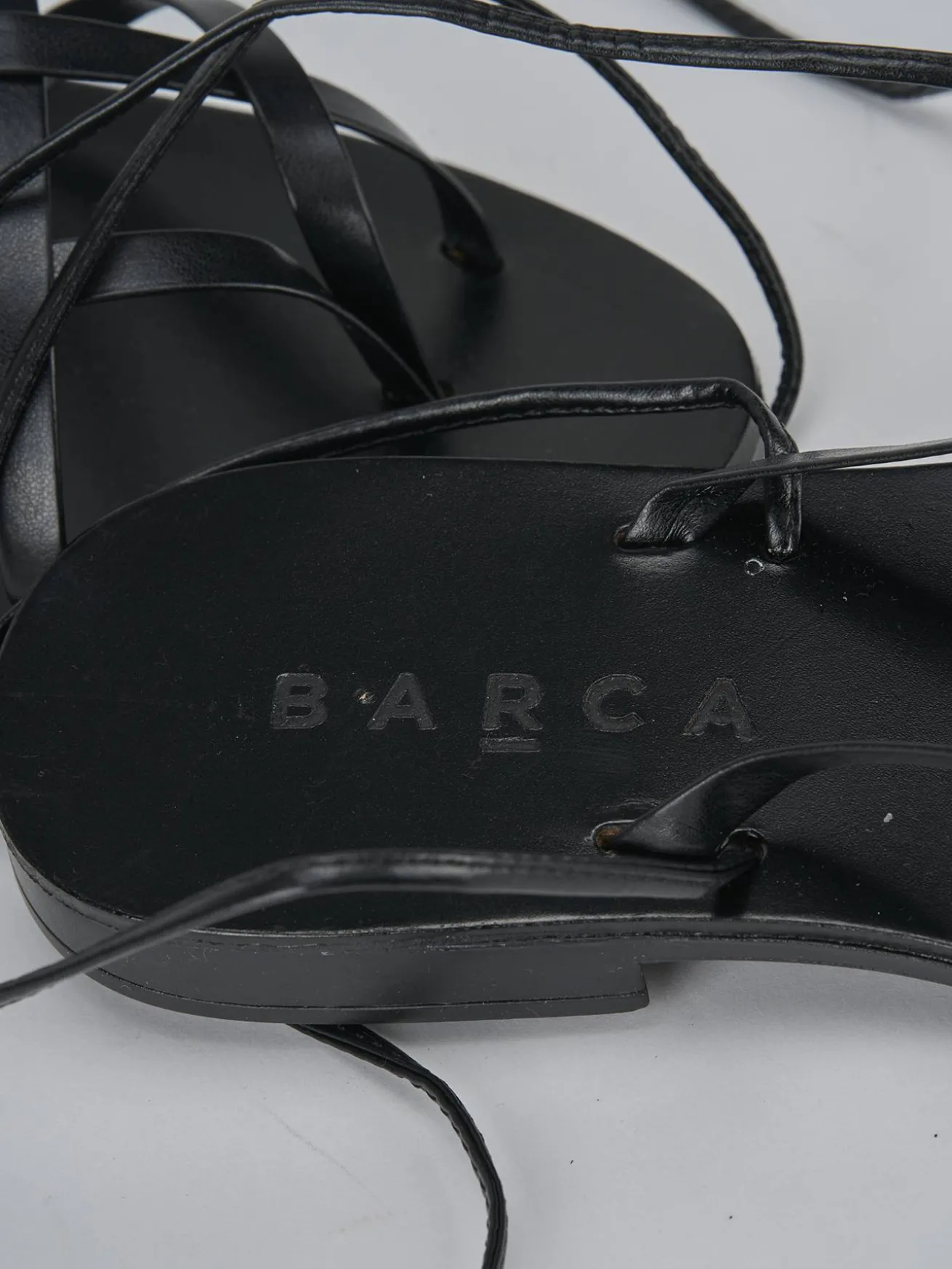 Sandali tacco 1cm pelle nero