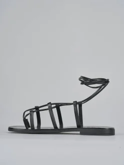 Sandali tacco 1cm pelle nero