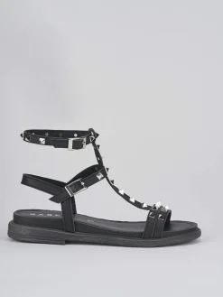 Sandali tacco 1cm pelle nero