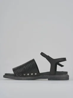 Sandali tacco 1cm pelle nero