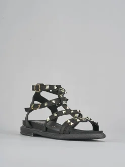 Sandali tacco 2cm pelle nero