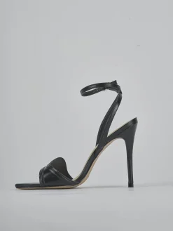 Sandali tacco 10cm pelle nero