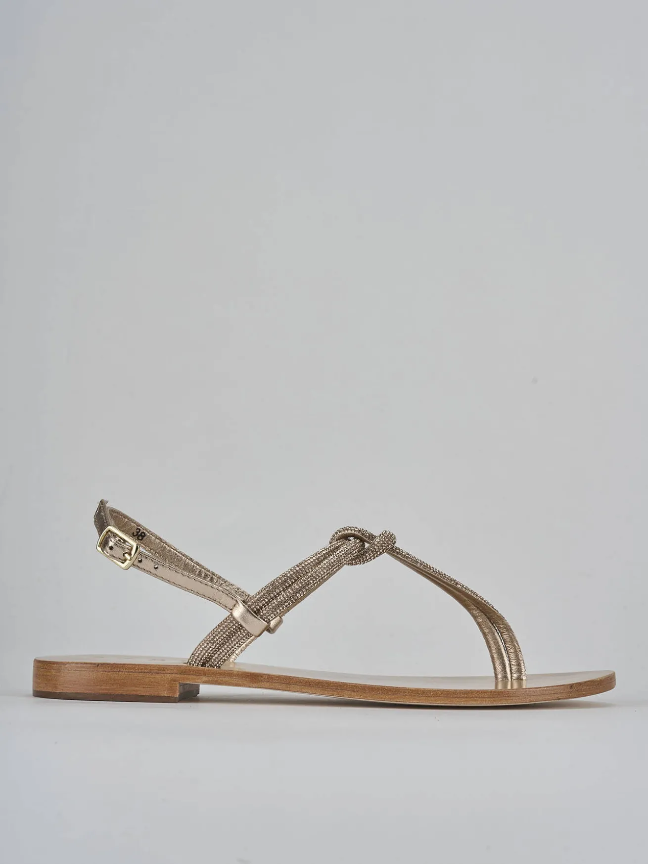 Sandali tacco 1cm pelle rosa