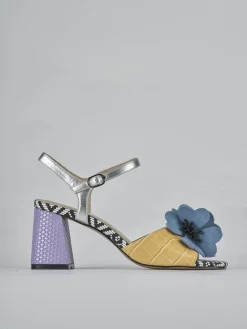 Sandali tacco 7cm pelle rosa