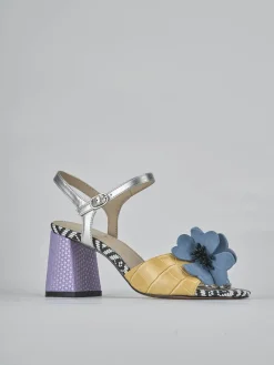 Sandali tacco 7cm pelle rosa