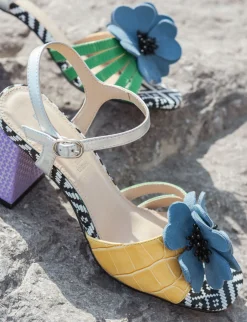 Sandali tacco 7cm pelle rosa