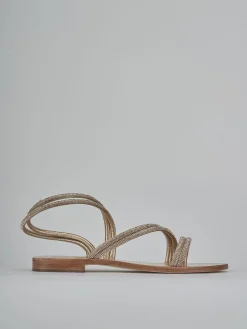 Sandali tacco 1cm pelle rosa