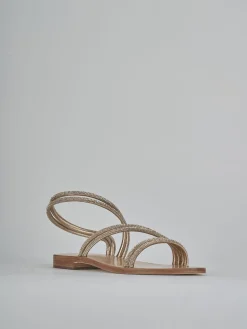 Sandali tacco 1cm pelle rosa