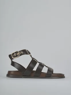 Sandali tacco 1cm pelle testa