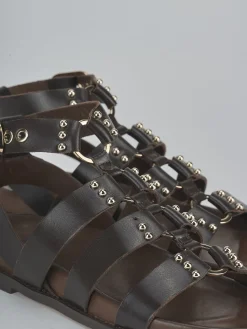 Sandali tacco 1cm pelle testa