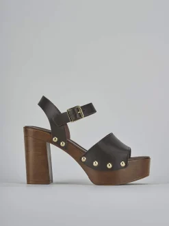 Sandali tacco 10cm pelle testa