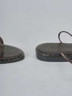 Sandali tacco 1cm pelle testa