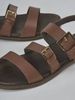 Sandali tacco 1cm pelle testa