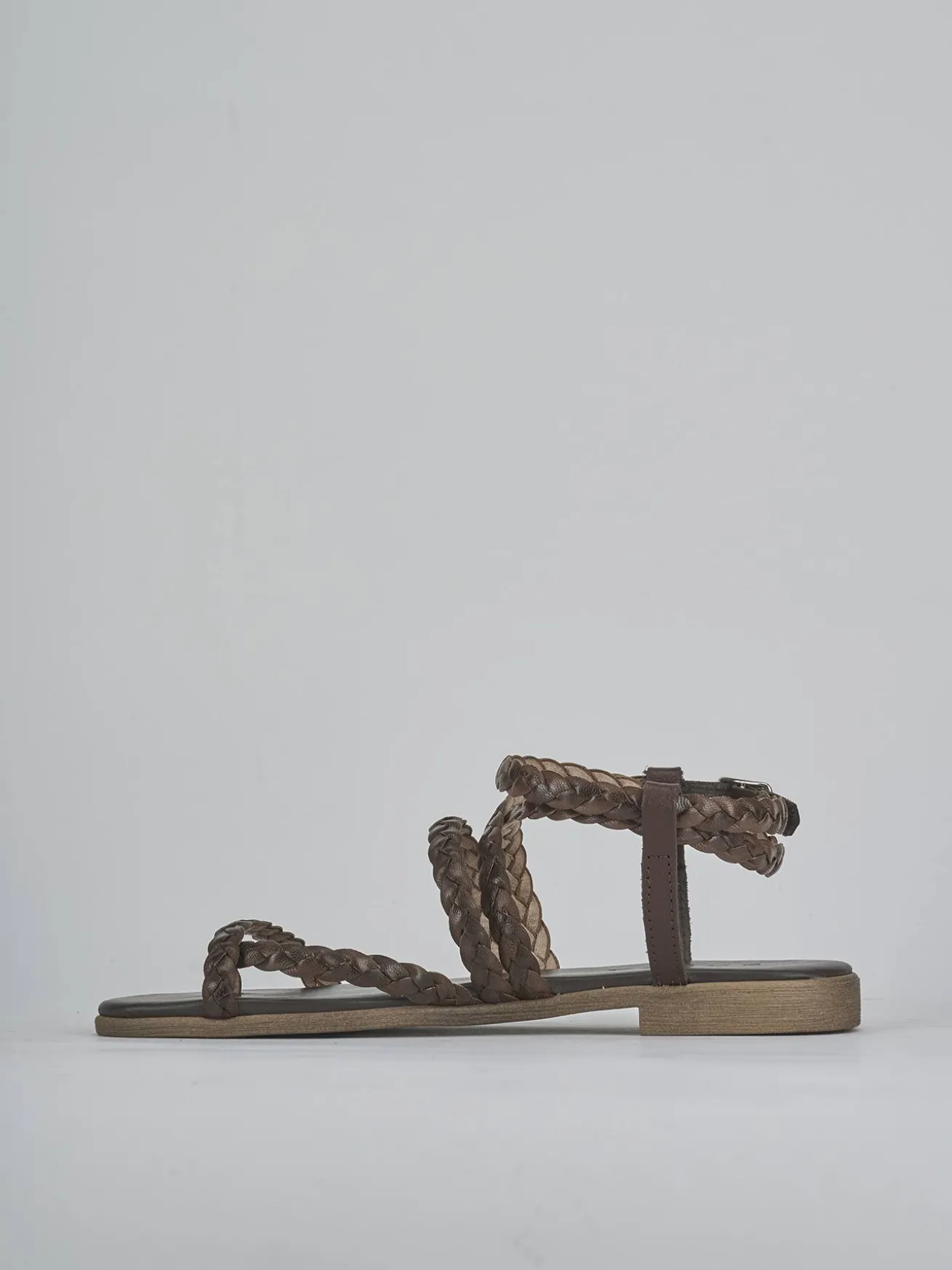 Sandali tacco 1cm pelle testa