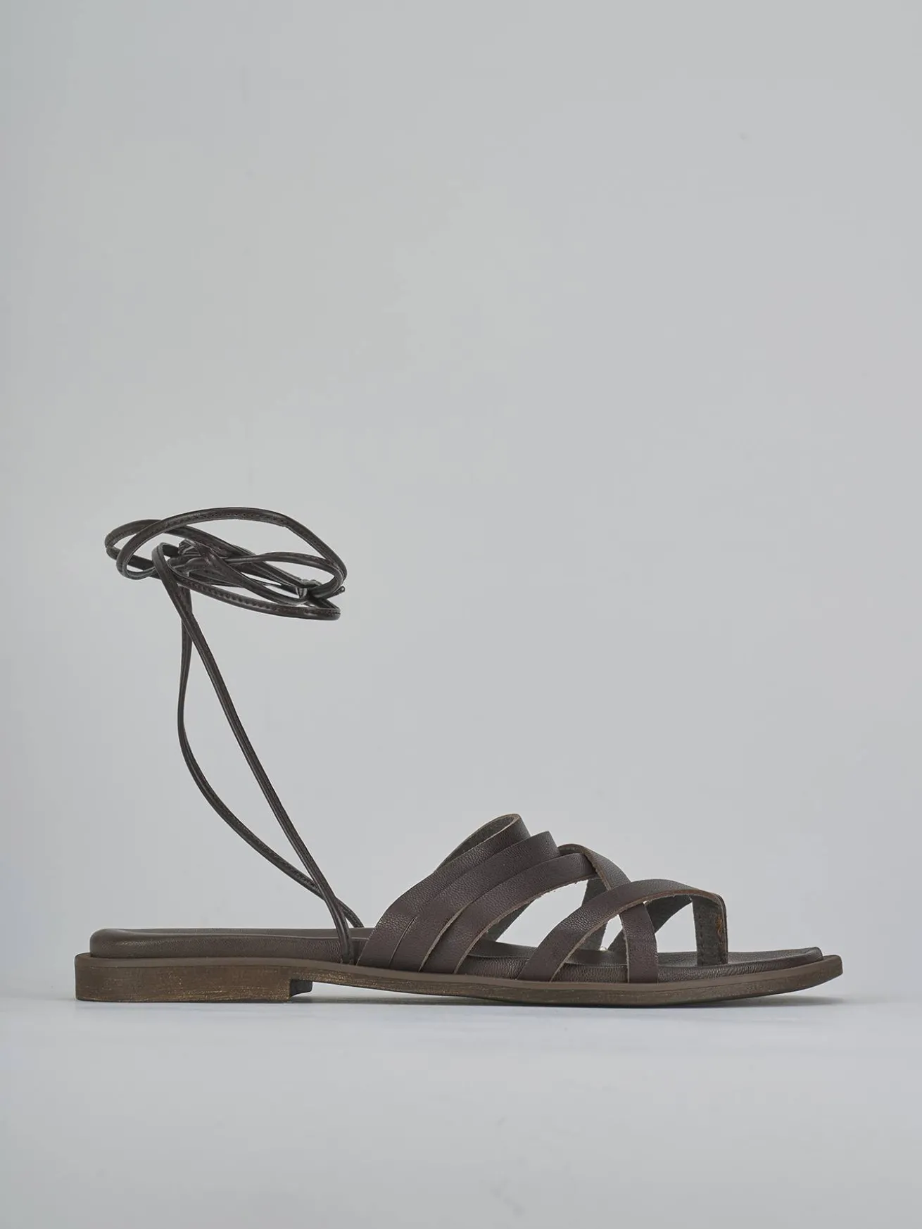 Sandali tacco 1cm pelle testa