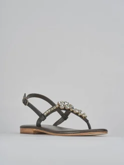 Sandali tacco 1cm pelle testa