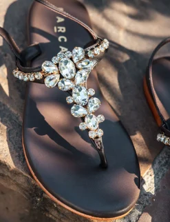 Sandali tacco 1cm pelle testa