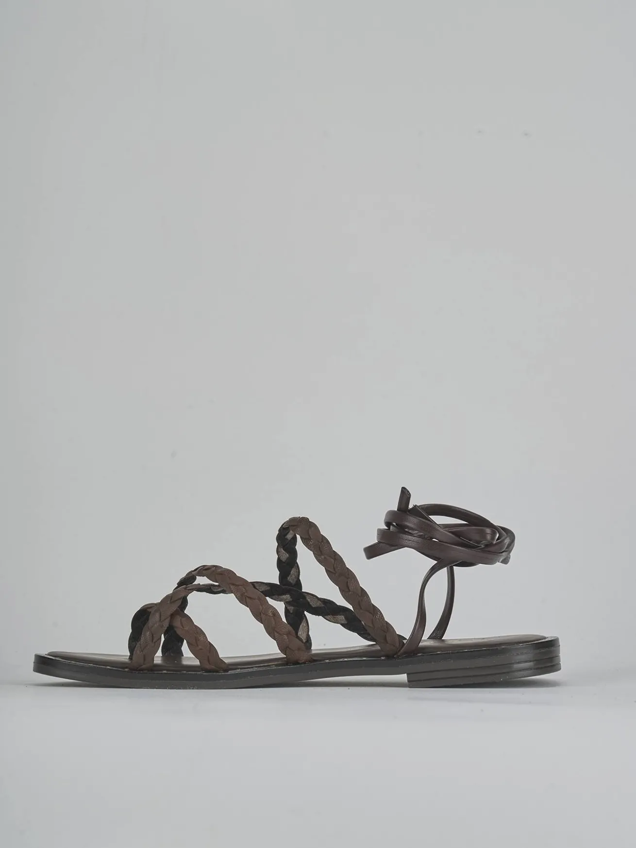 Sandali tacco 1cm pelle testa