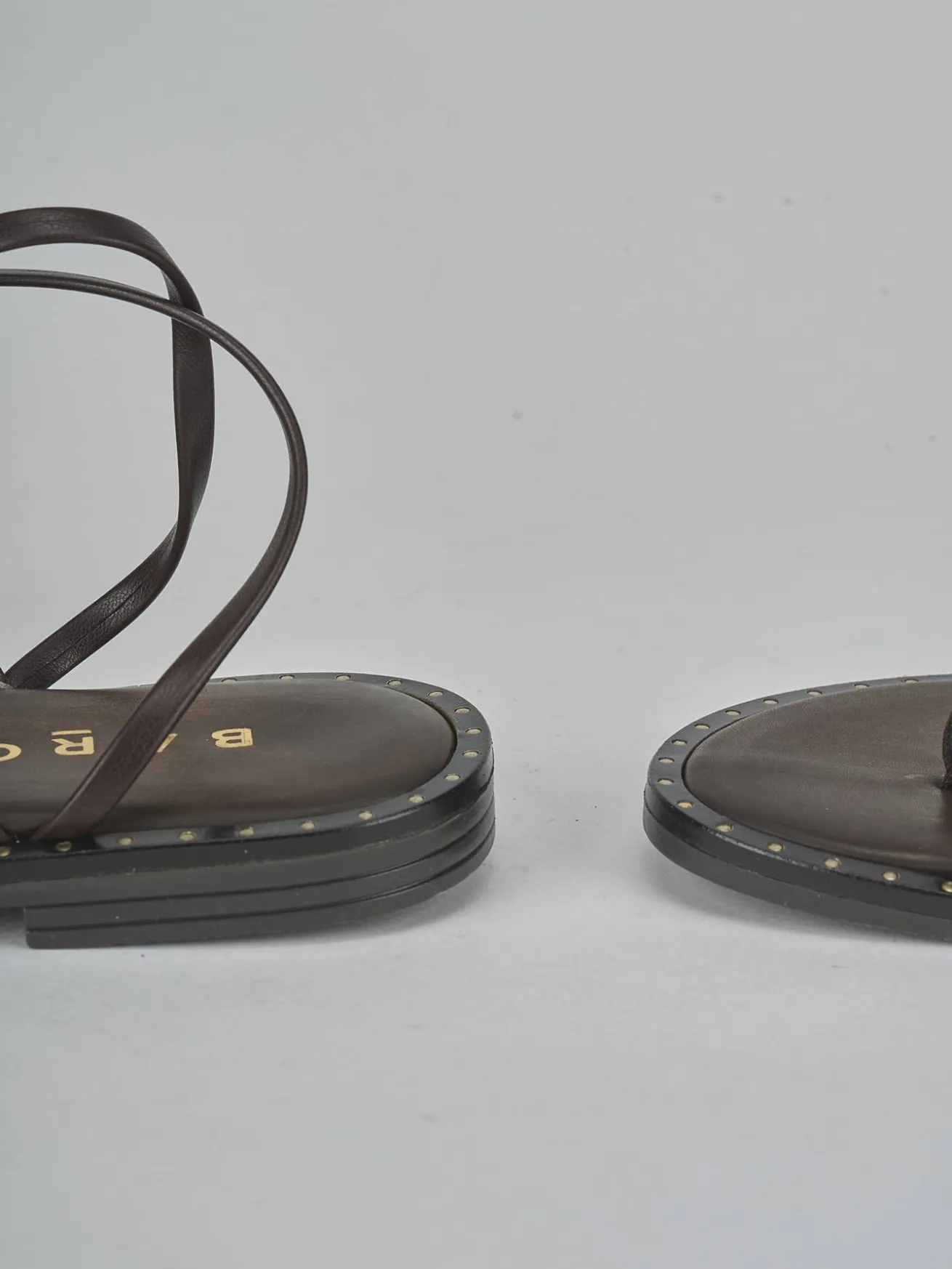 Sandali tacco 1cm pelle testa