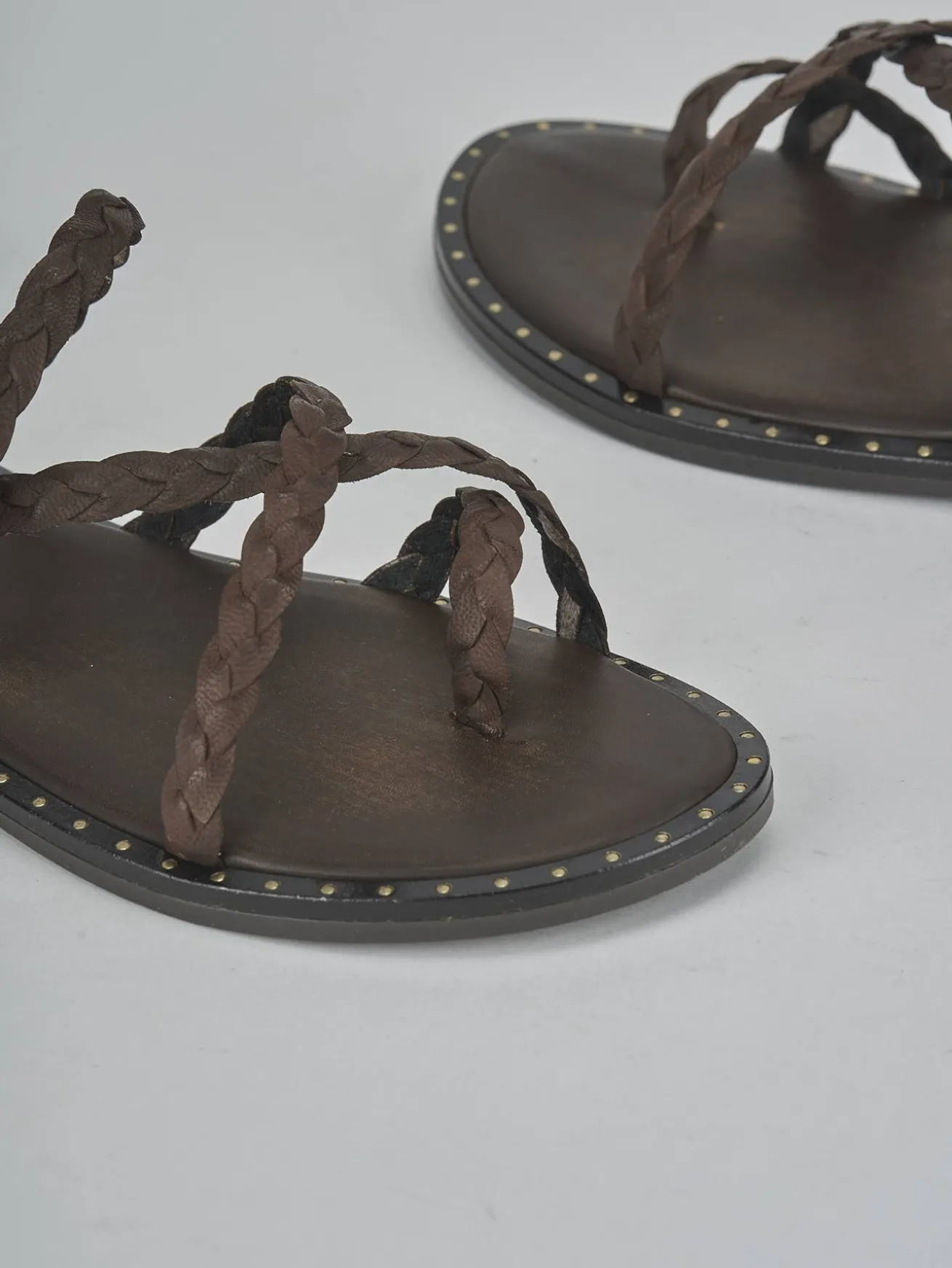 Sandali tacco 1cm pelle testa