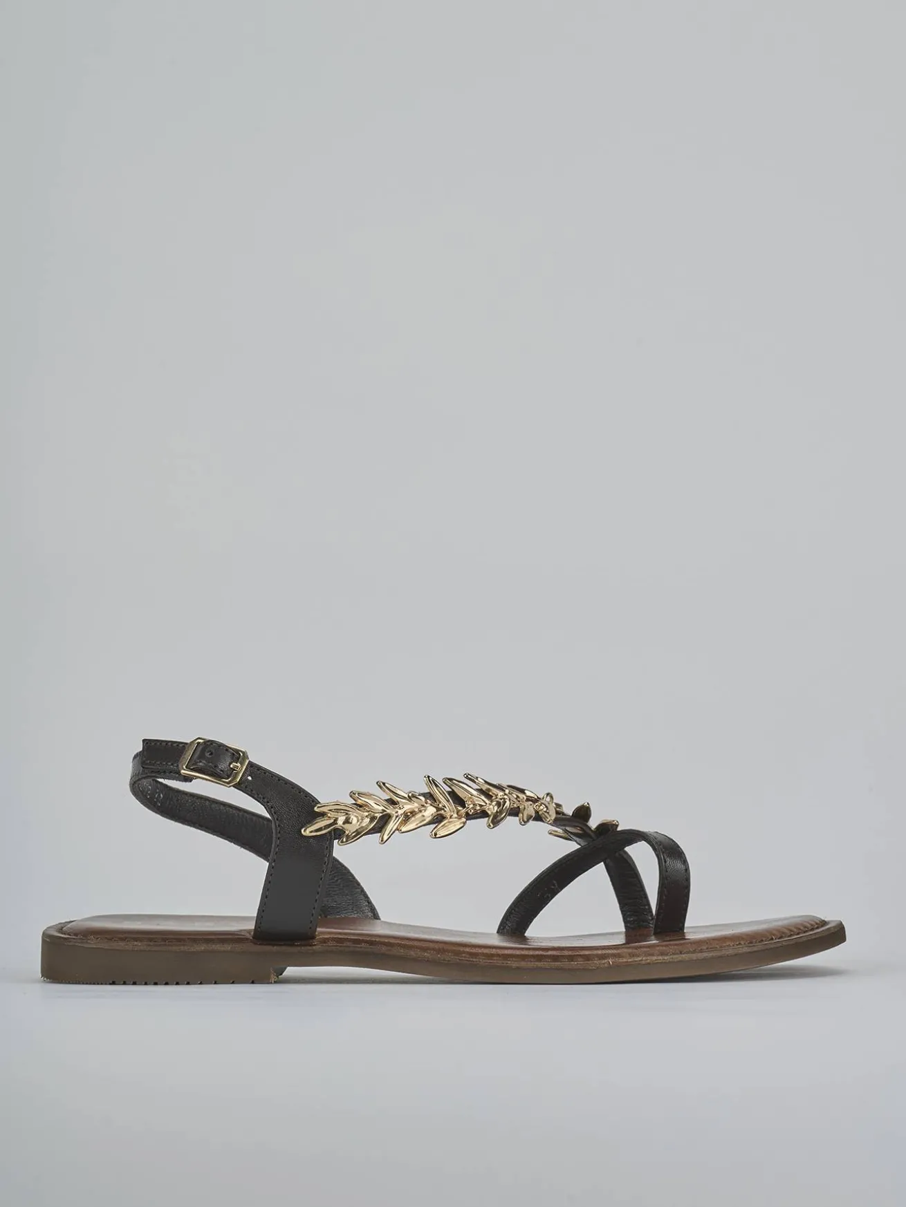 Sandali tacco 1cm pelle testa