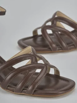 Sandali tacco 6cm pelle testa