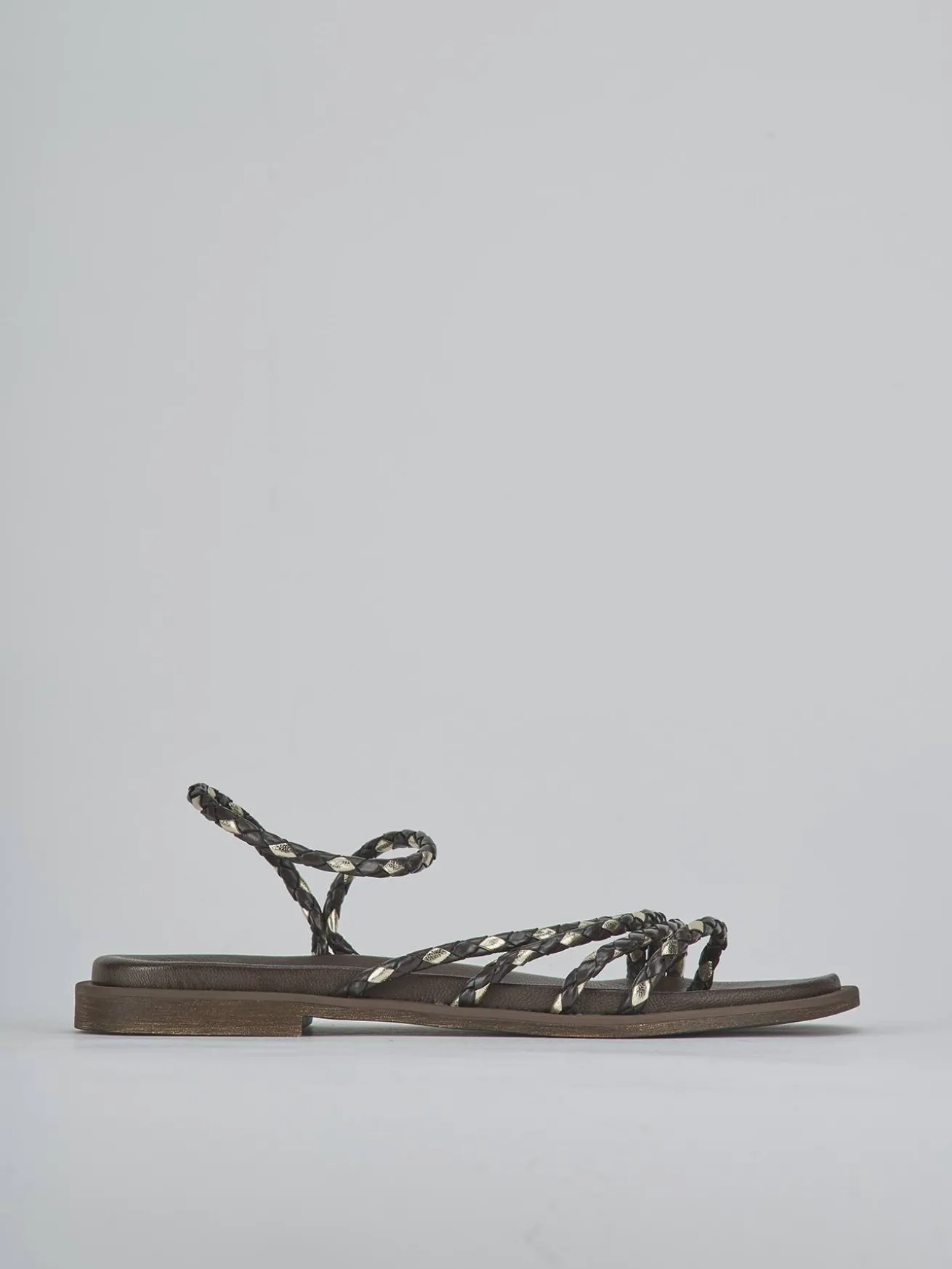 Sandali tacco 1cm pelle testa