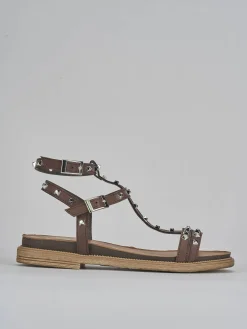 Sandali tacco 1cm pelle testa