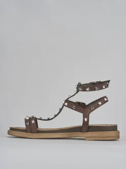 Sandali tacco 1cm pelle testa