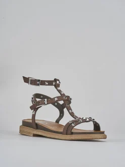 Sandali tacco 1cm pelle testa