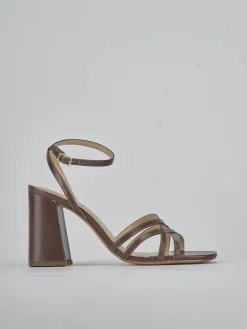 Sandali tacco 8cm pelle testa