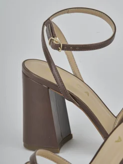 Sandali tacco 8cm pelle testa