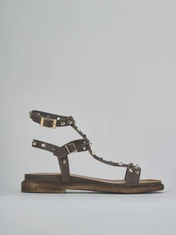 Sandali tacco 1cm pelle testa