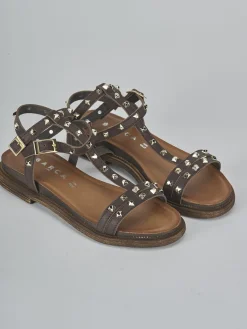 Sandali tacco 1cm pelle testa