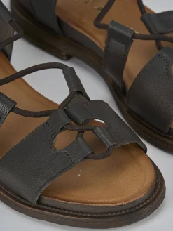 Sandali tacco 1cm pelle testa