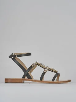 Sandali tacco 1cm pelle testa