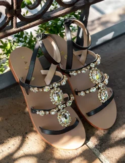 Sandali tacco 1cm pelle testa